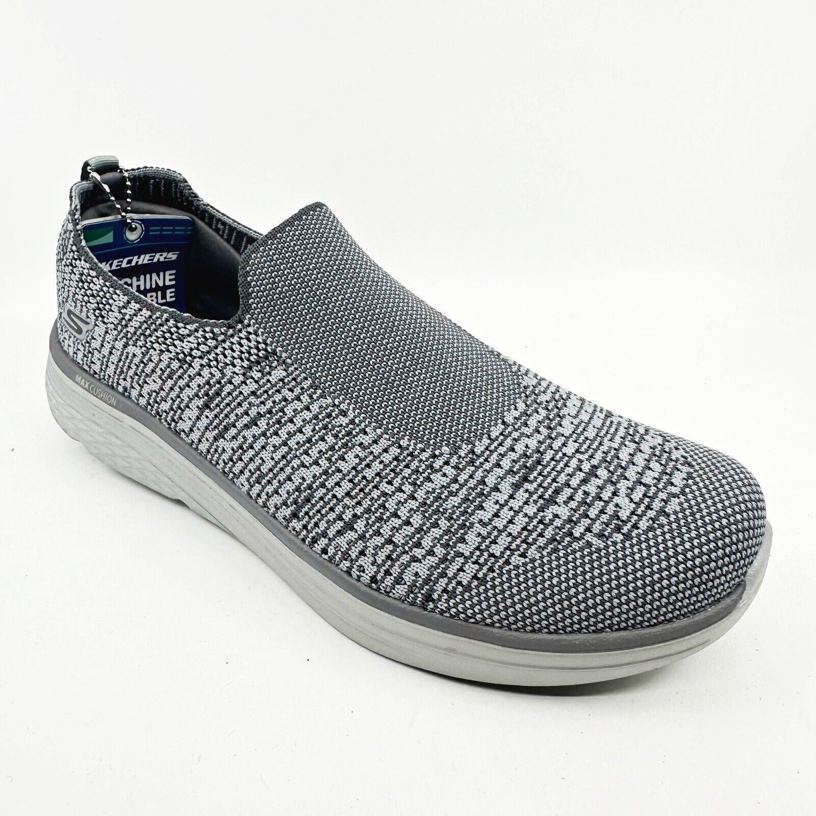 Skechers Max Cushioning Lite Gray Womens Size 8.5 Slip On Shoes