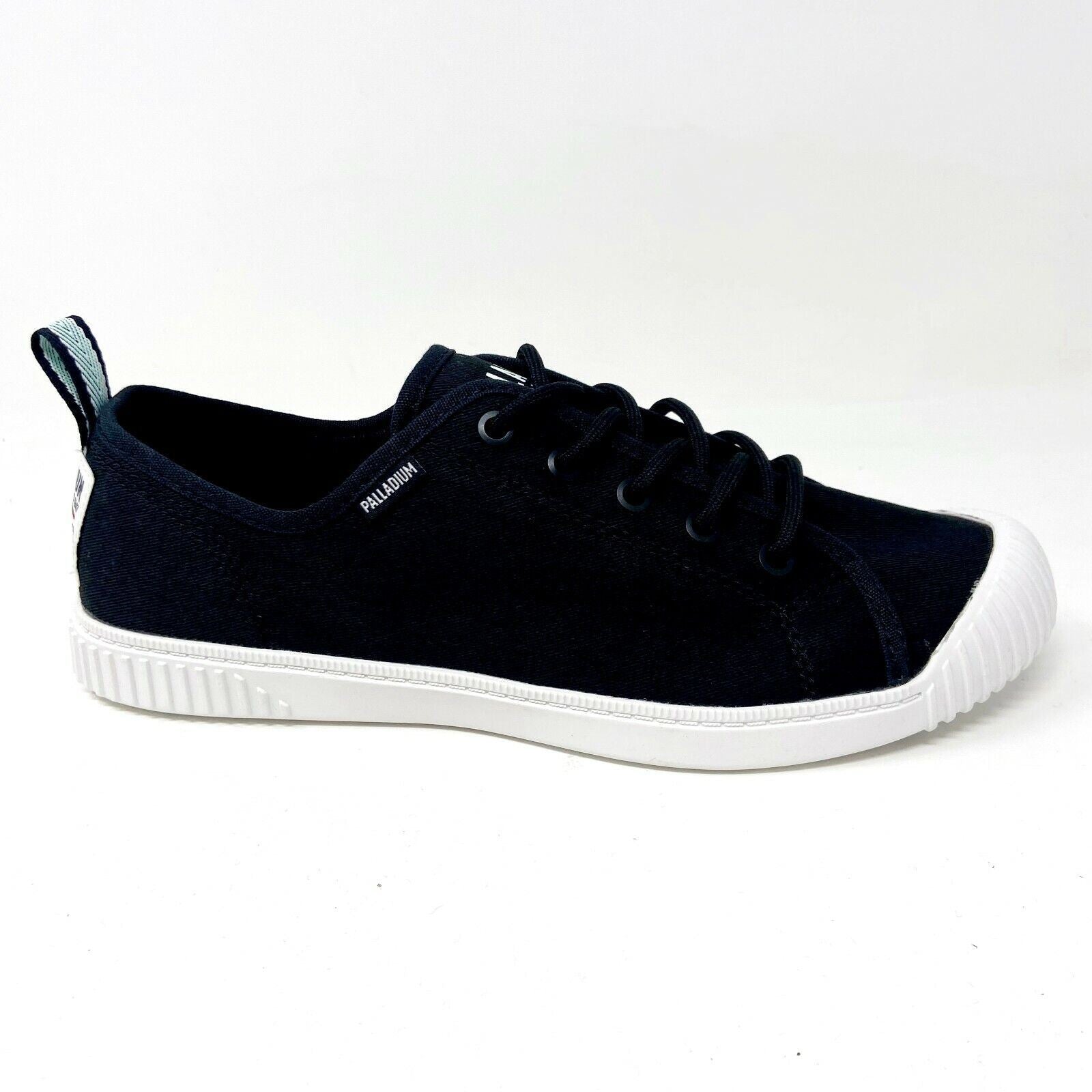 Palladium Womens Easy Lace Black White Casual Sneakers 96661 008