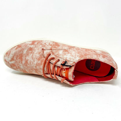 Clae Ellington Textile Fire Tie Dye Canvas Mens Premium Casual Shoes Sneakers
