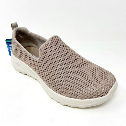 Skechers Go Walk Joy Taupe Womens Casual Slip On Comfort Shoes