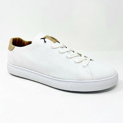 Clae Bradley Knit White Mens Premium Casual Sneakers