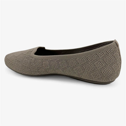 Skechers Cleo 2.0 Join Me Taupe Womens Flat Slip-On