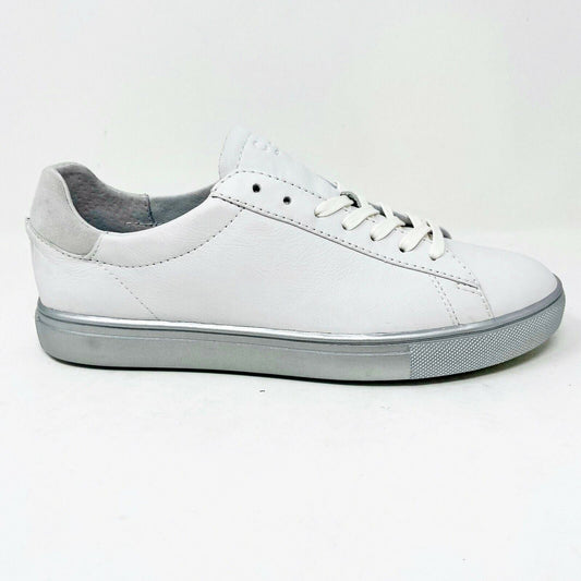 Clae Bradley White Silver Mens Premium Casual Sneakers