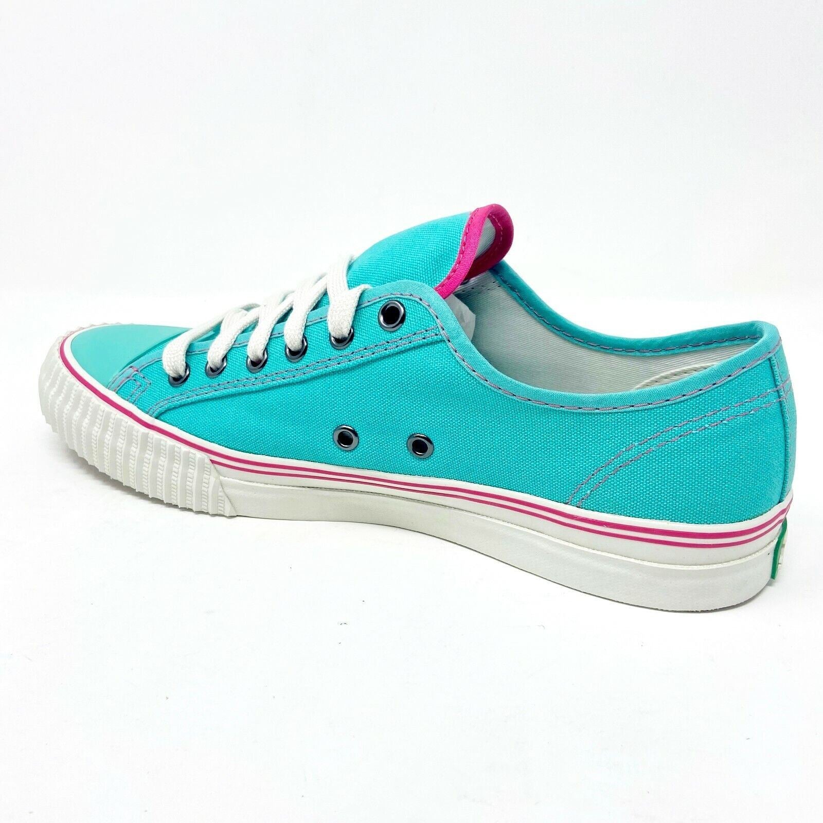 PF Flyers Center Lo Riess Teal White Womens Retro Shoes Sneakers PM11CL2E