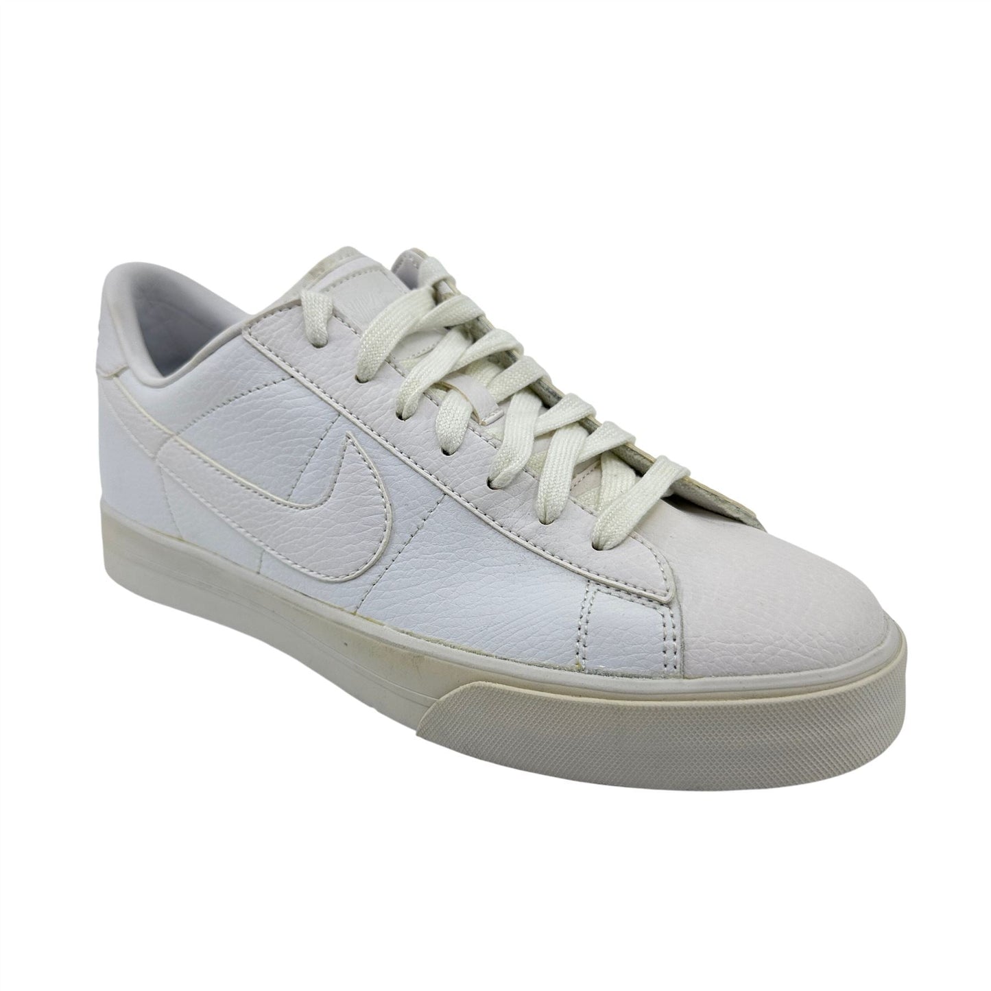 Nike Sweet Classic Leather Triple White Mens Athletic Sneaker