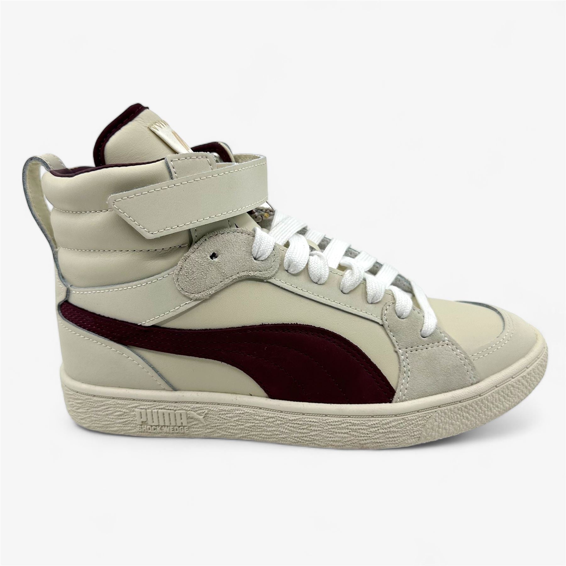 PUMA Ralph Sampson x June Ambrose Whisper White Aubergine Womens Sneaker