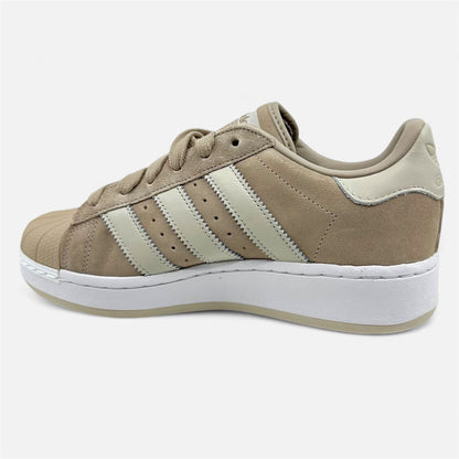 Adidas Superstar XLG Wonder Beige White Womens Athletic Sneaker