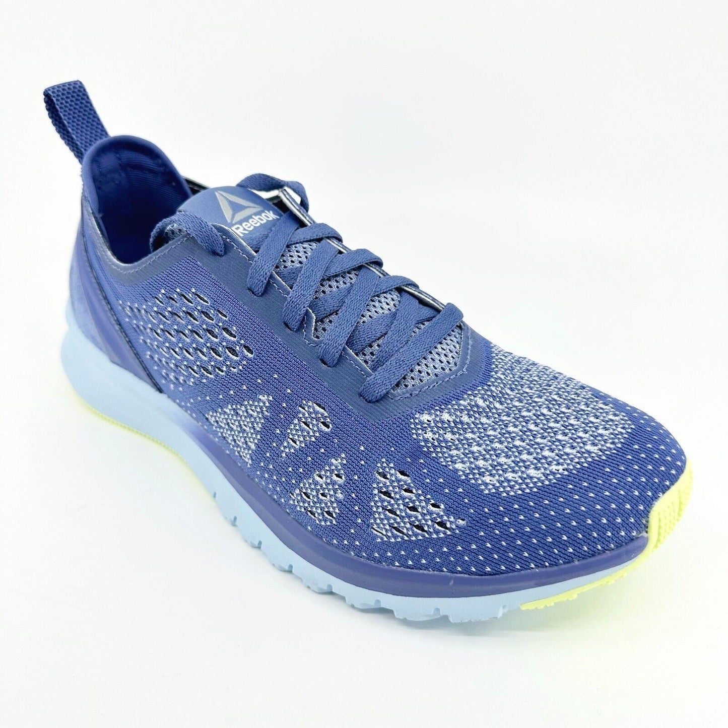 Reebok Print Smooth Clip Ultraknit Shadow Blue Womens Running Shoes BS5135