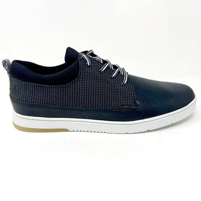Clae Gordon Black Leather Nylon Canvas Mens Size 8 Premium Sneakers