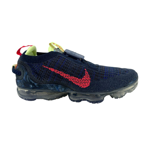 Nike Air Vapormax 2020 Flyknit Obsidian Siren Red Volt Mens Athletic Sneaker