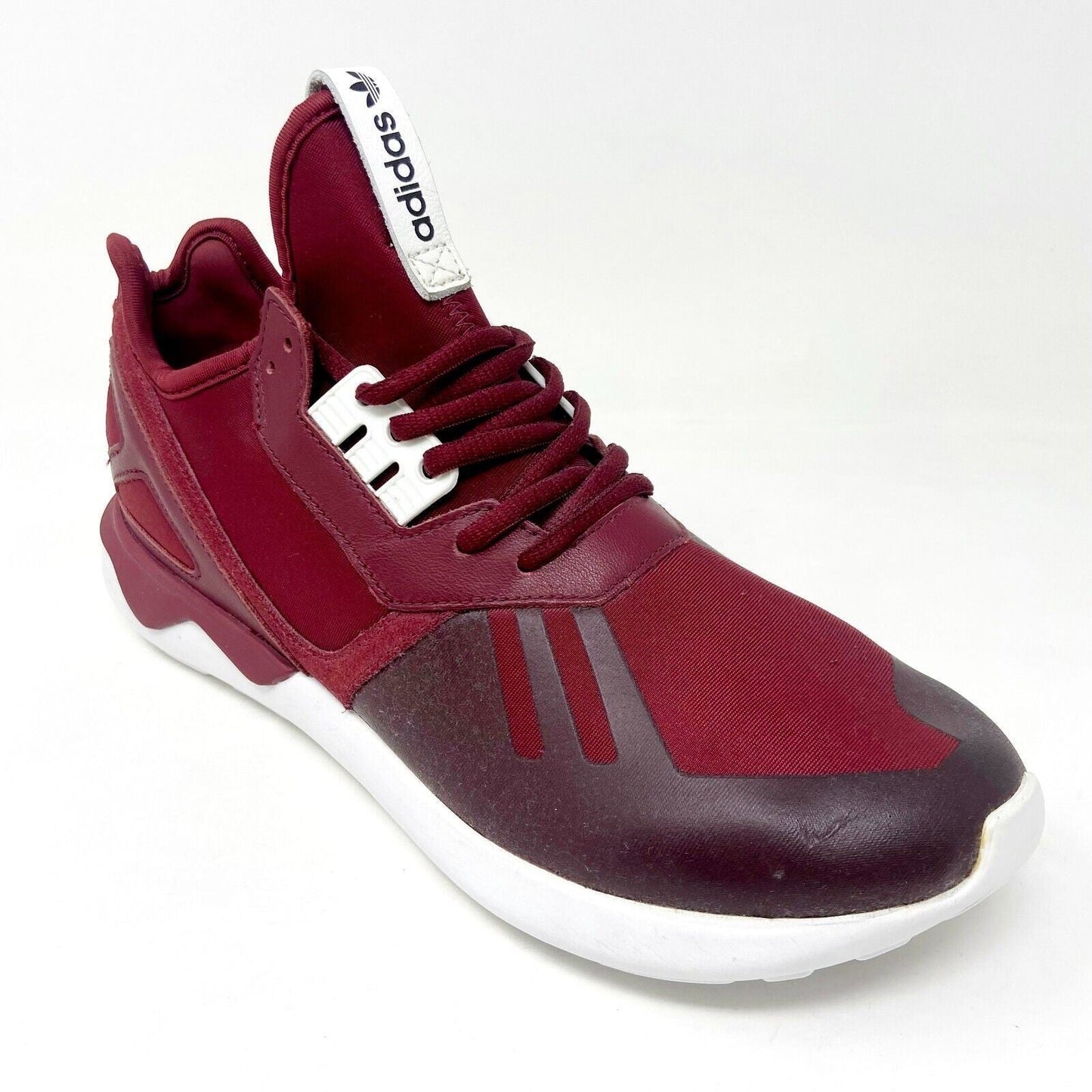 Adidas Originals Tubular Runner Burgundy White Mens Trainers Sneakers B41274