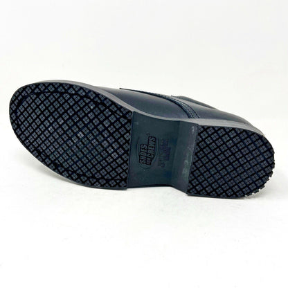 Shoes for Crews SFC Slip Resistant Black Oxford Womens Work Crew Shoes