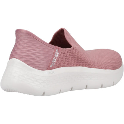 Women's Wide Fit Skechers Slip-ins 124820 Go Walk Flex Sunset Trainers
