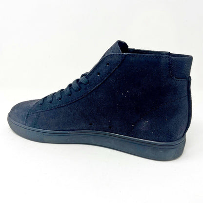 Clae Bradley Mid Black Waxed Suede Camo Mens Premium Casual Sneakers