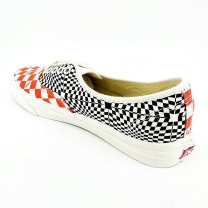 Vans Vault OG Authentic LX (Canvas) Logo Checkerboard Flame Black Mens Shoes