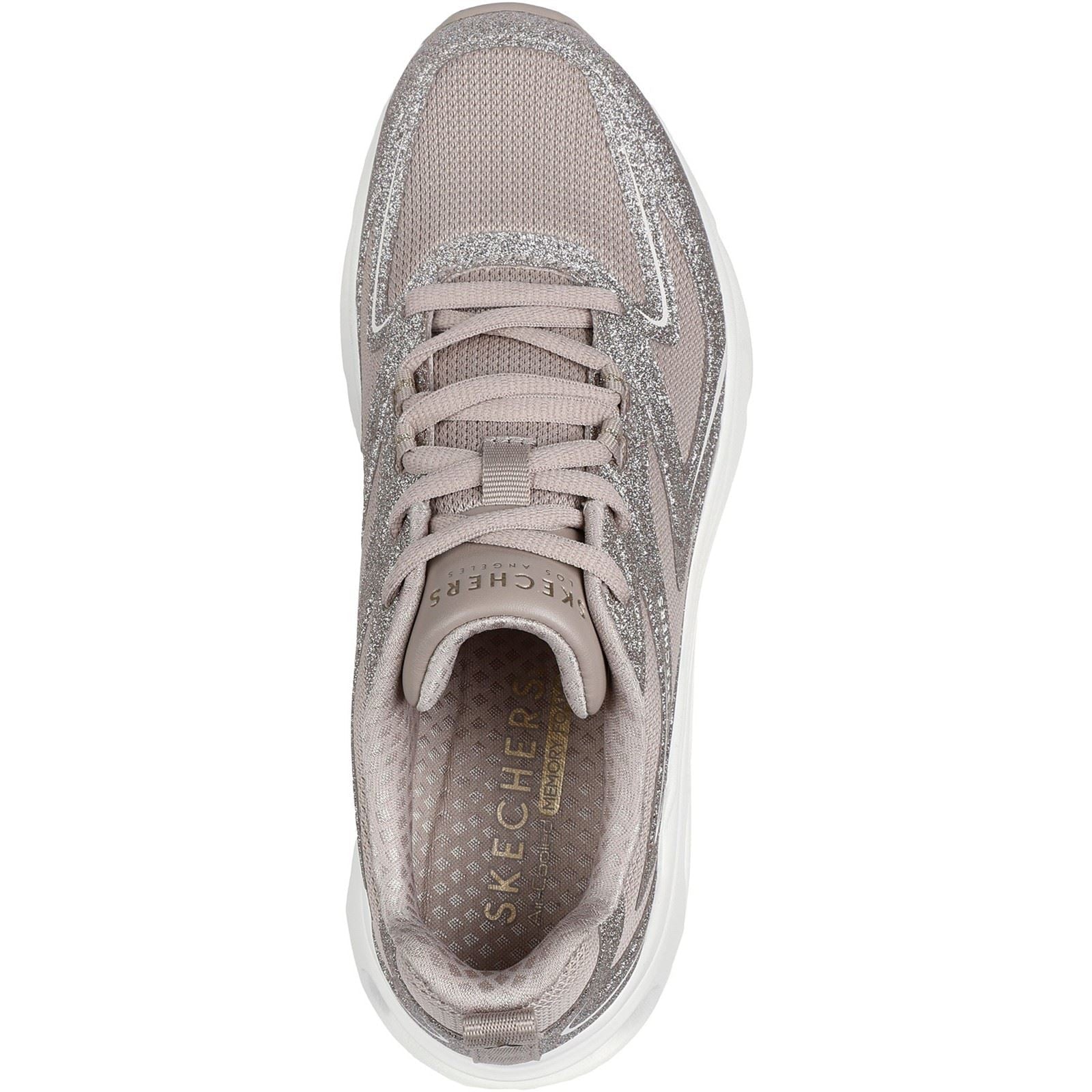 Women's Wide Fit Skechers 177411 Tres-Air Uno Glit Airy Trainers