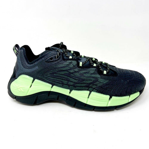 Reebok Zig Kinetica II Black Neon Mint Green Mens Running Shoes G58281