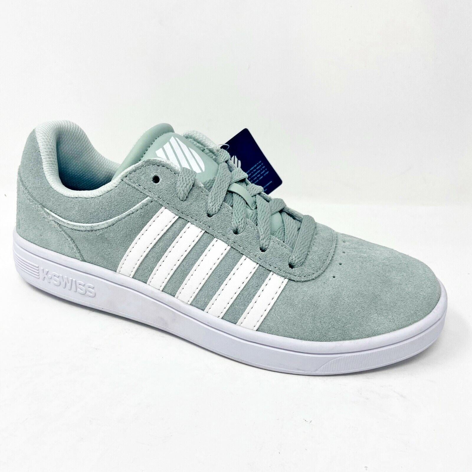 K-Swiss Court Cheswick Suede Green White Womens Size 8.5 Sneaker 95676 350