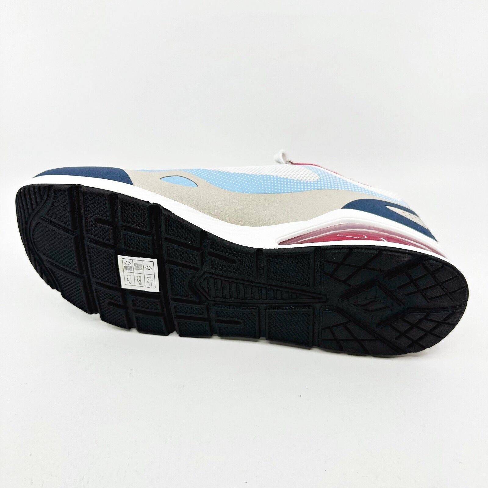 Skechers Uno 2 Runabout White Navy Red Womens Size 11 Sneakers