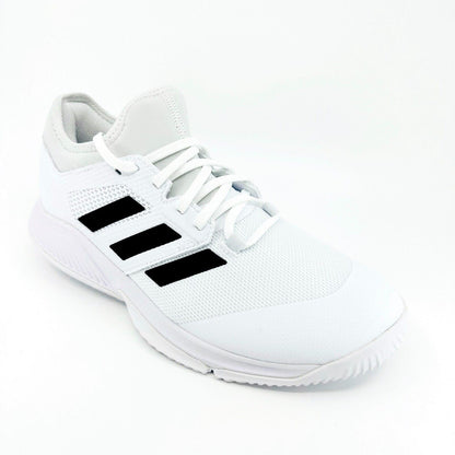 Adidas Court Team Bounce White Black Womens Size 9 Badminton Trainers FX1805