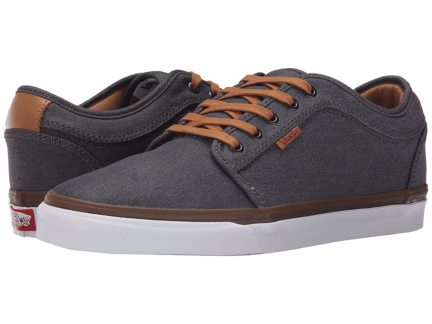 VANS Chukka Low (Denim) Pewter White Mens 7 Womens 8.5 Sneakers