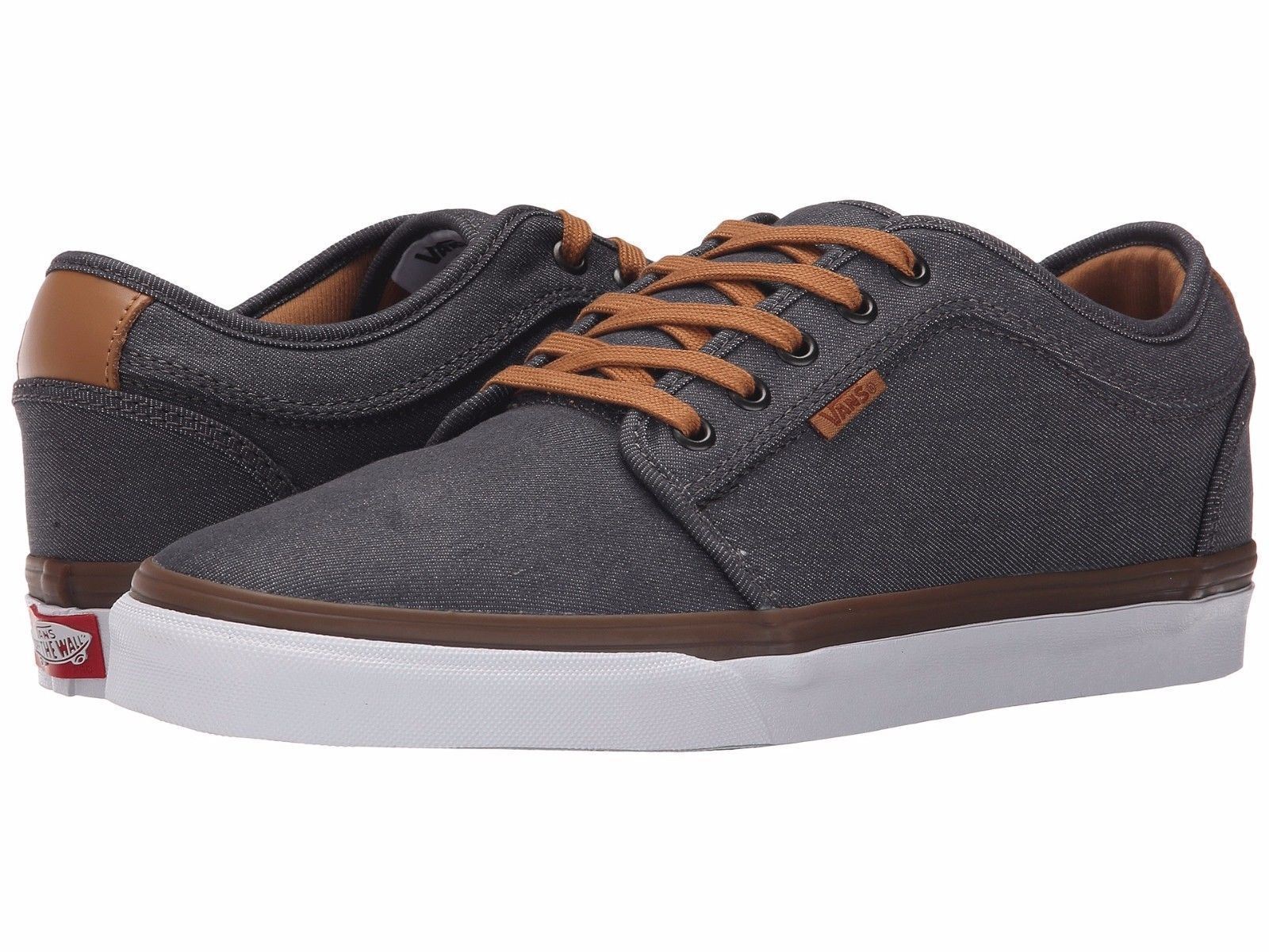 VANS Chukka Low (Denim) Pewter White Mens 7 Womens 8.5 Sneakers