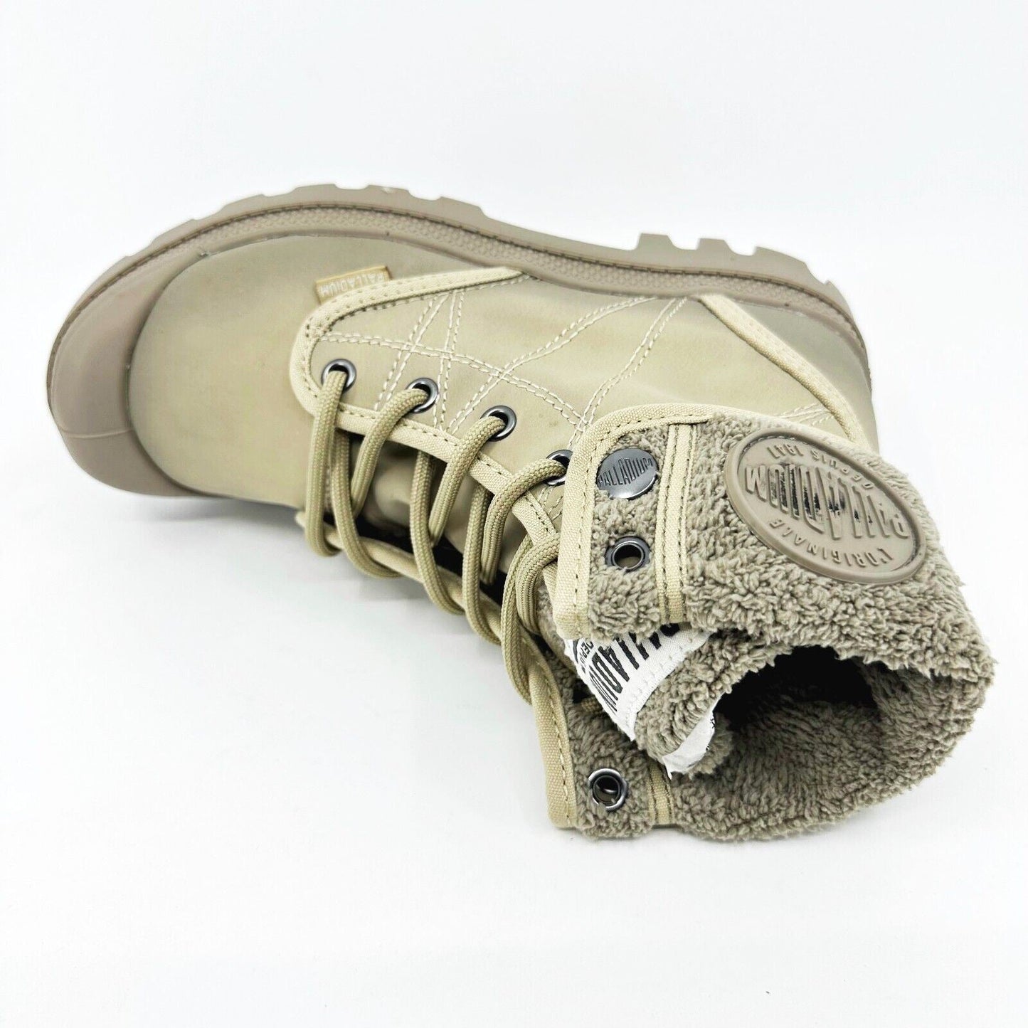 Palladium Pallabrousse Baggy Safari Dune Womens Size 5.5 Combat Boots 75978 248