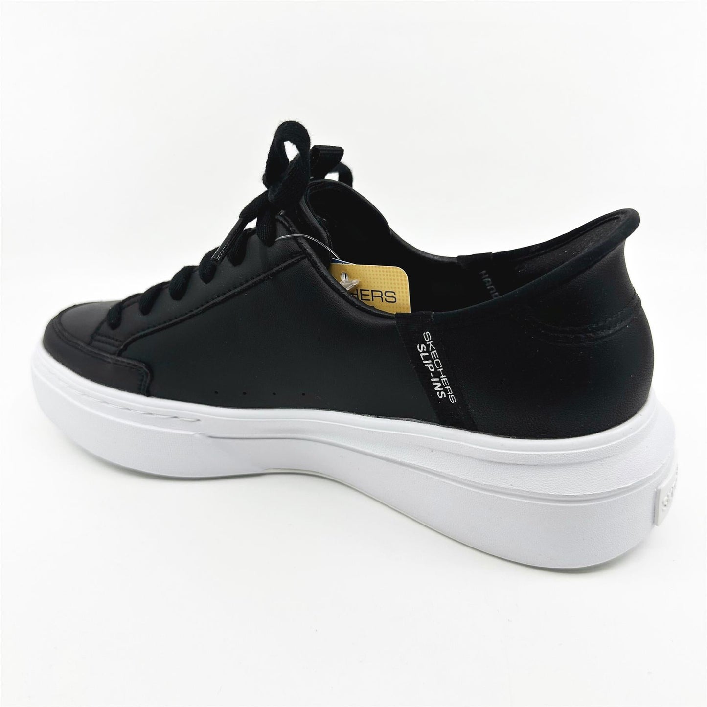 Skechers Cordova Classic New Reign Black White Womens  Slip On Sneakers