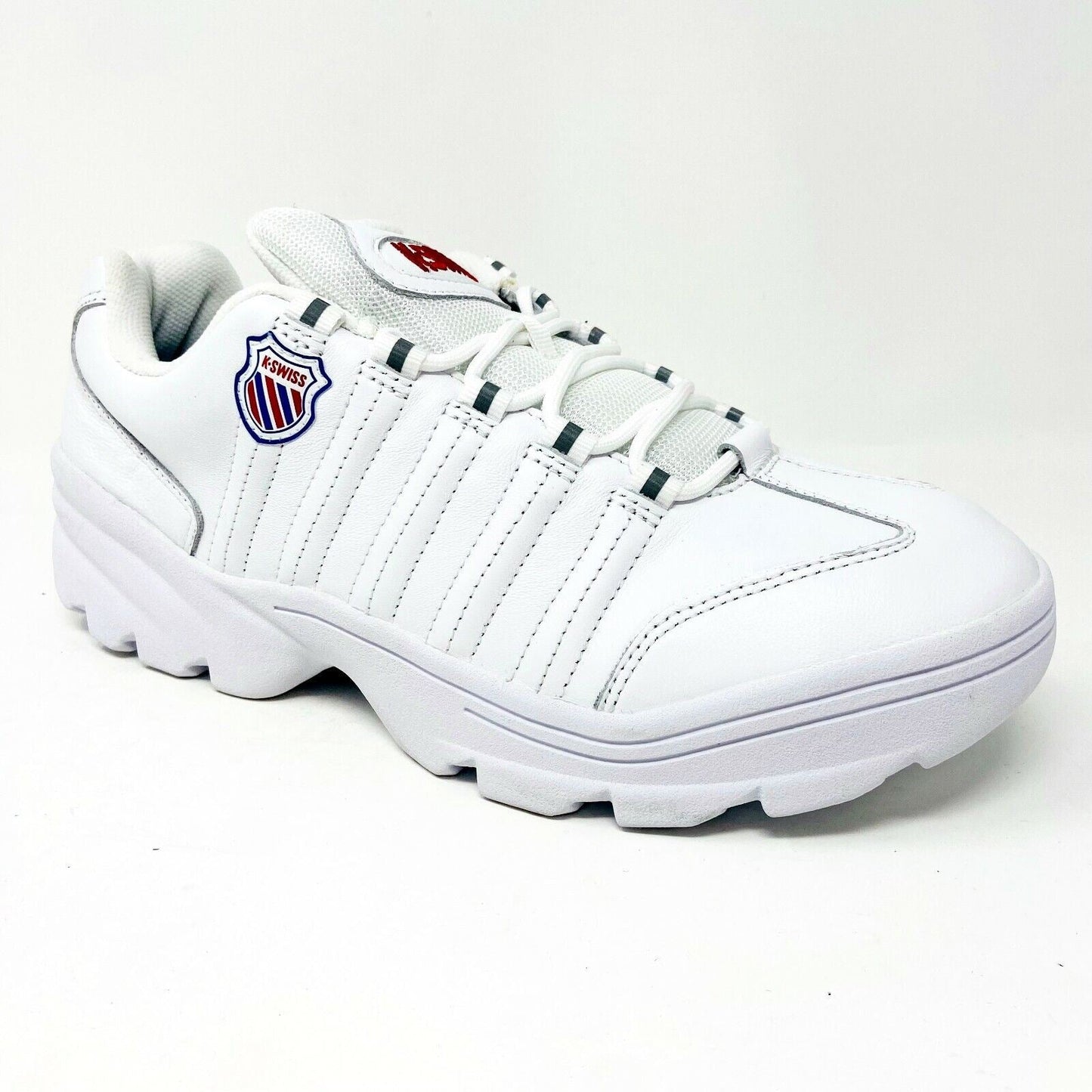 K-Swiss Altezo White Corporate Mens Size 7.5 Athletic Sneakers 06383 134