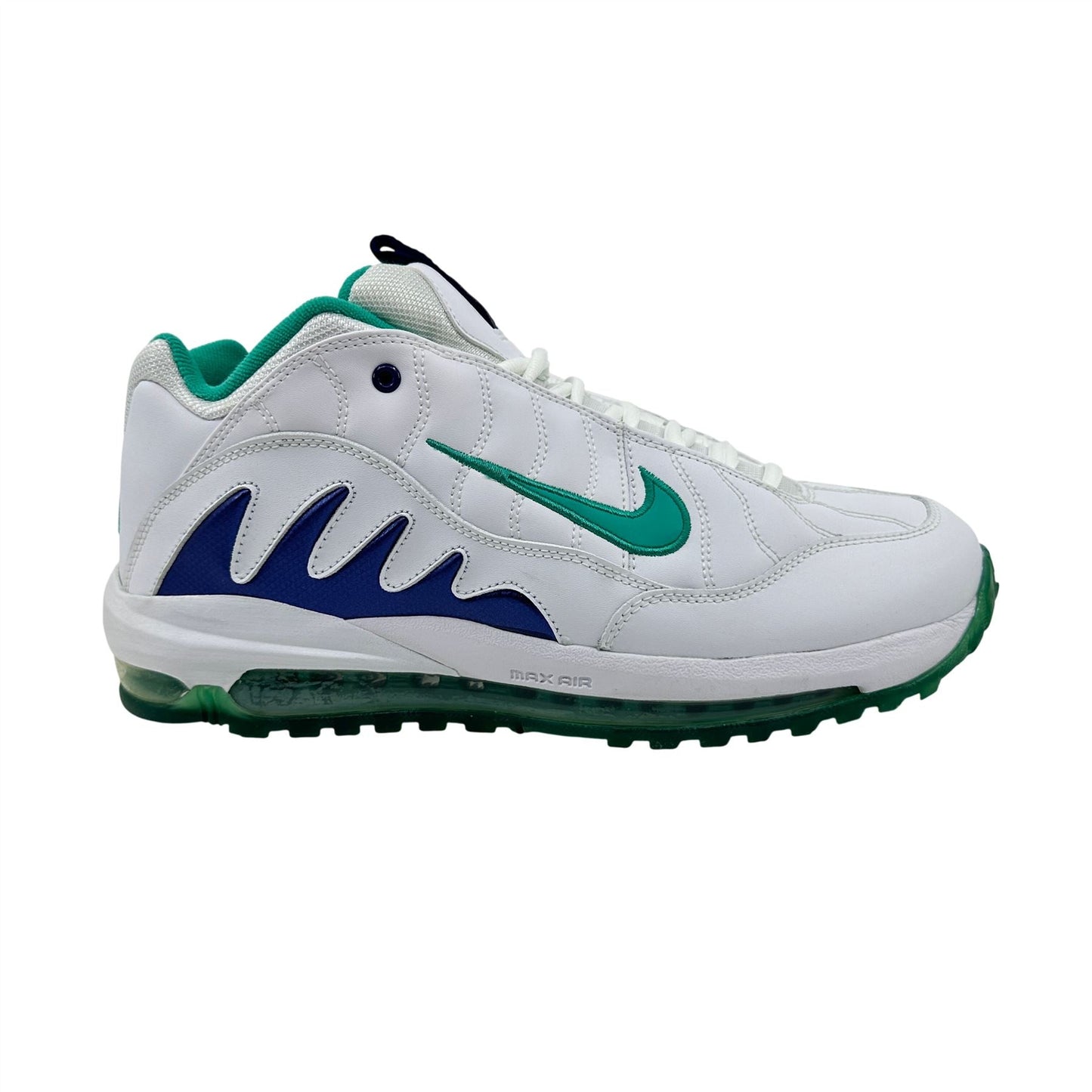 Nike Total Griffey Max 99 White Green Royal Blue Mens Athletic Sneaker