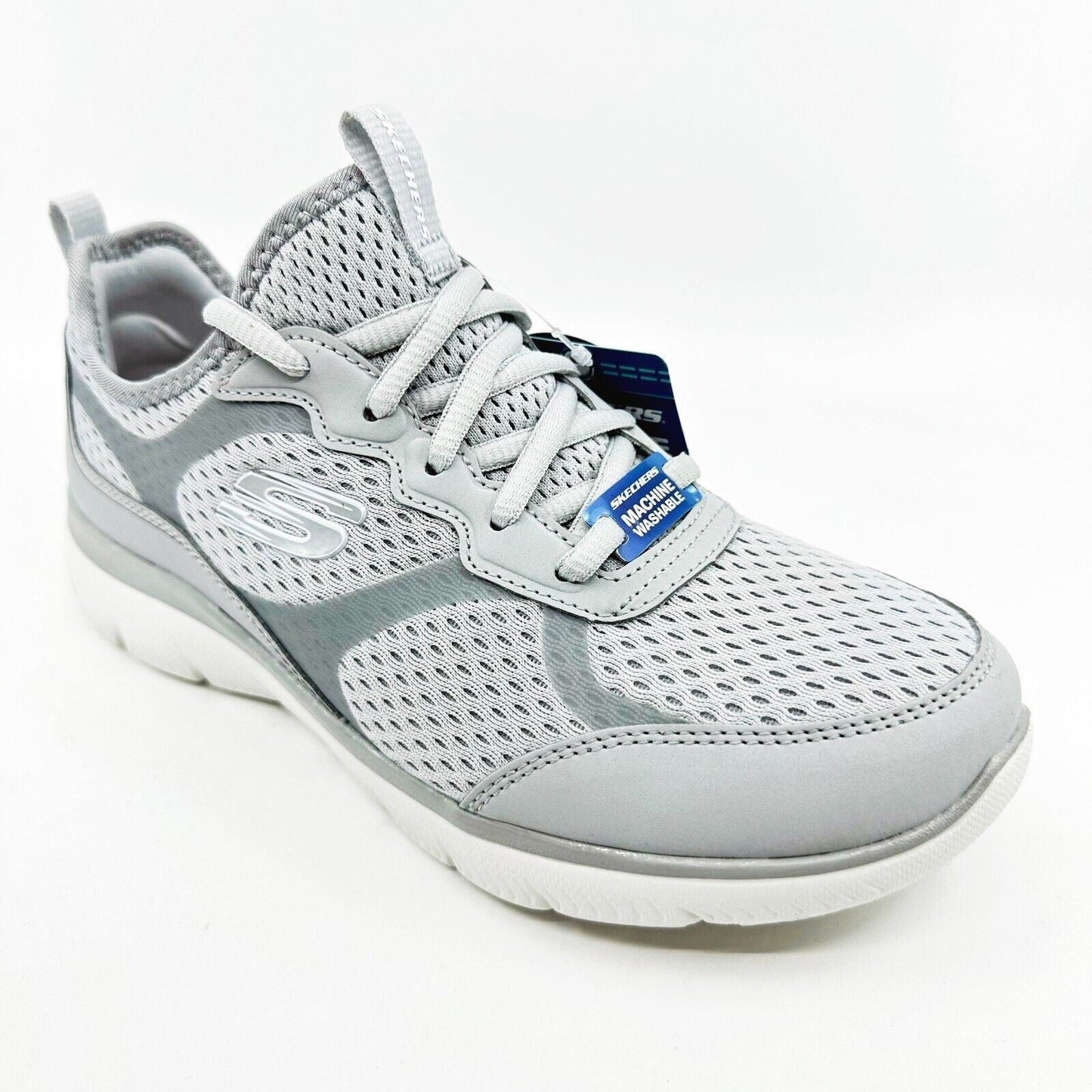 Skechers Summits Free Classics Light Gray Womens Size 7.5 Athletic Slip In Shoes