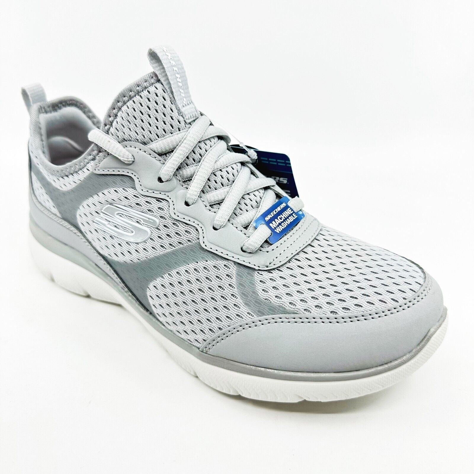 Skechers Summits Free Classics Light Gray Womens Size 7.5 Athletic Slip In Shoes