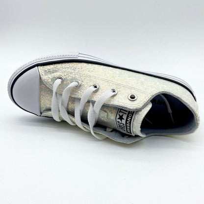Converse CTAS Ox Wolf Grey Rainbow Glitter Kids Casual Sneakers 665979C
