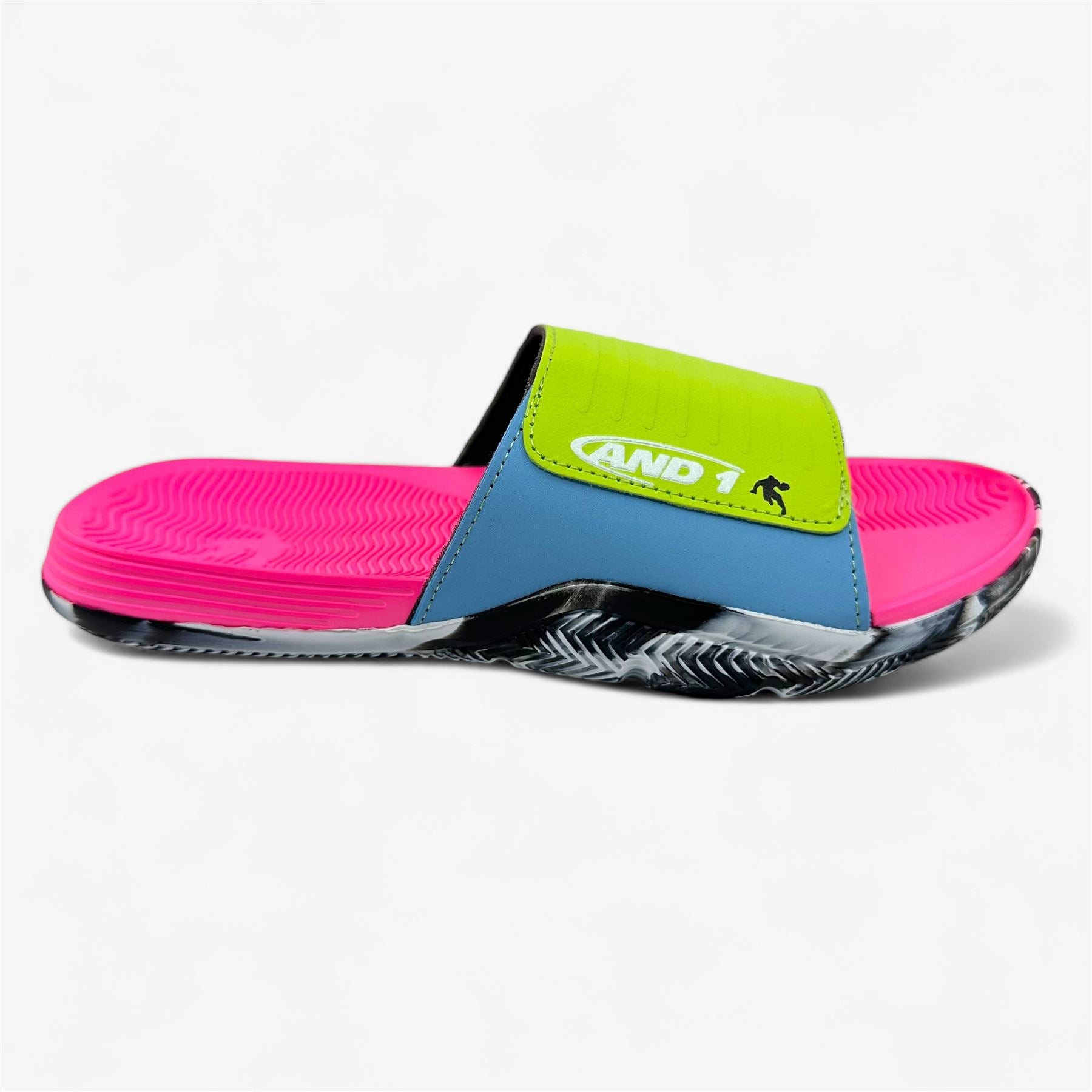 AND1 Nothin But Net Multicolor Womens Sandal Slide