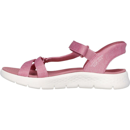 Women's Wide Fit Skechers 141481 Slip-ins Go Walk Flex Illuminate Sandals