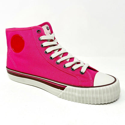 PF Flyer Center Hi Raspberry Pink White Mens Retro Shoe Sneakers PM11OH2I