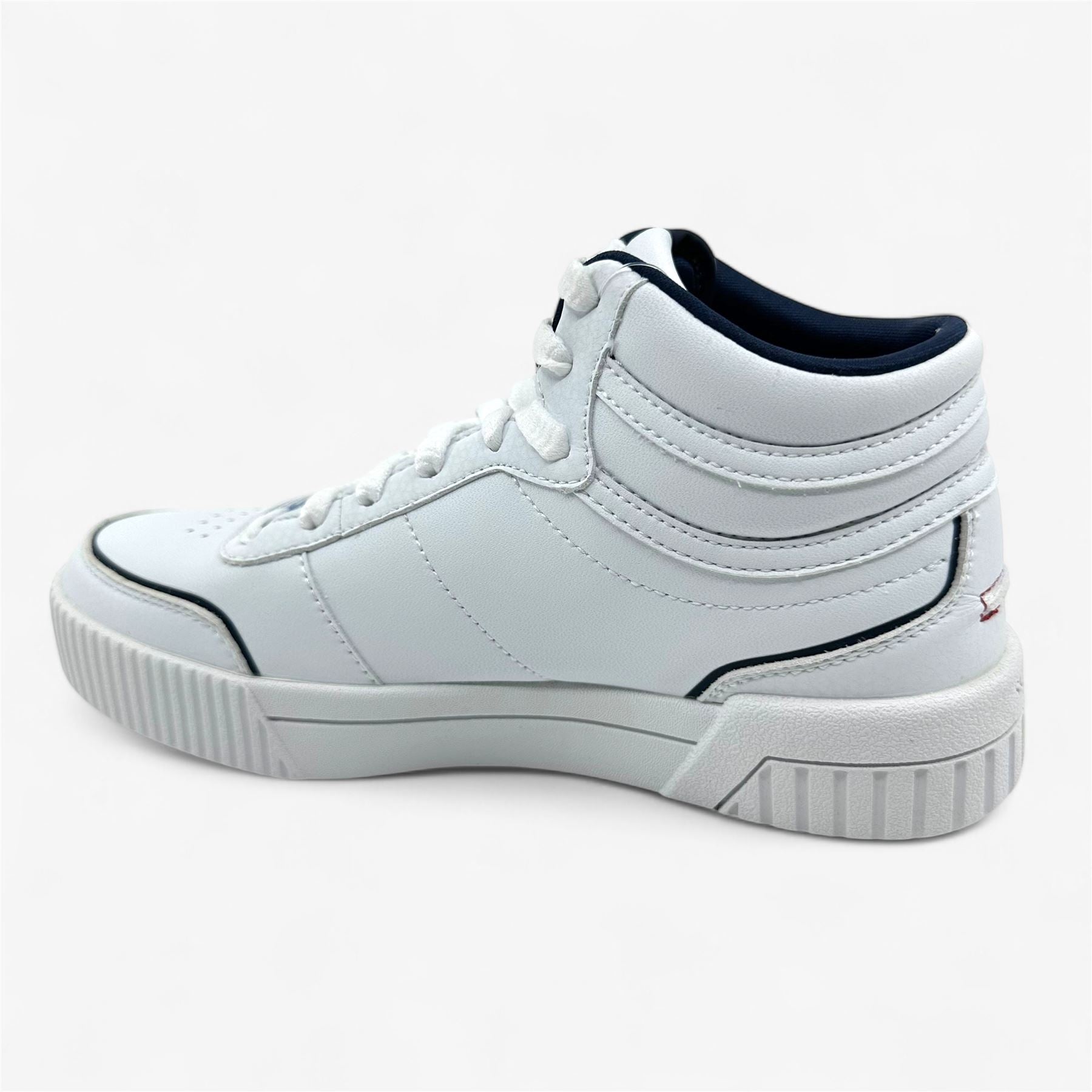 Skechers Jade High Reward White Navy Red Womens Size 5.5 Court Classics Sneaker