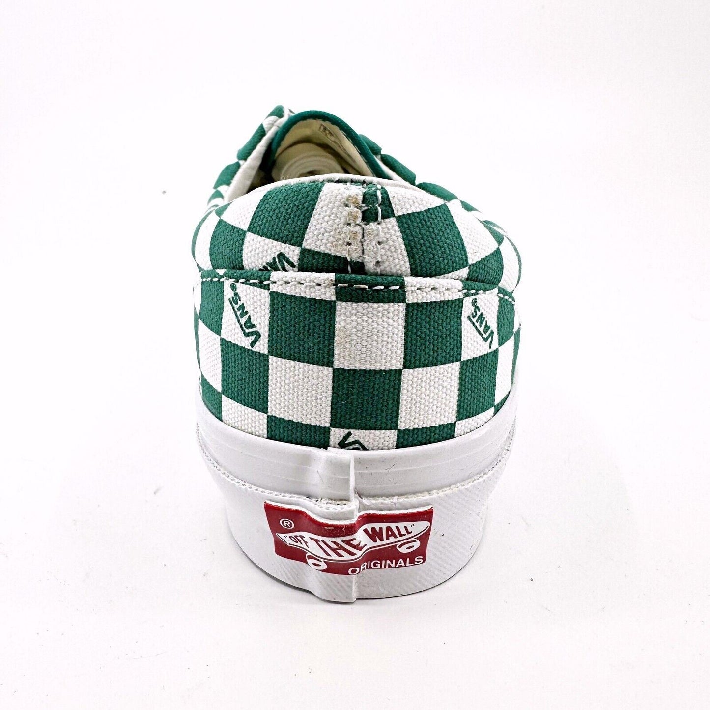 Vans Vault OG Era LX (Canvas) Checkerboard Logo Cadmium Green Mens Sneakers