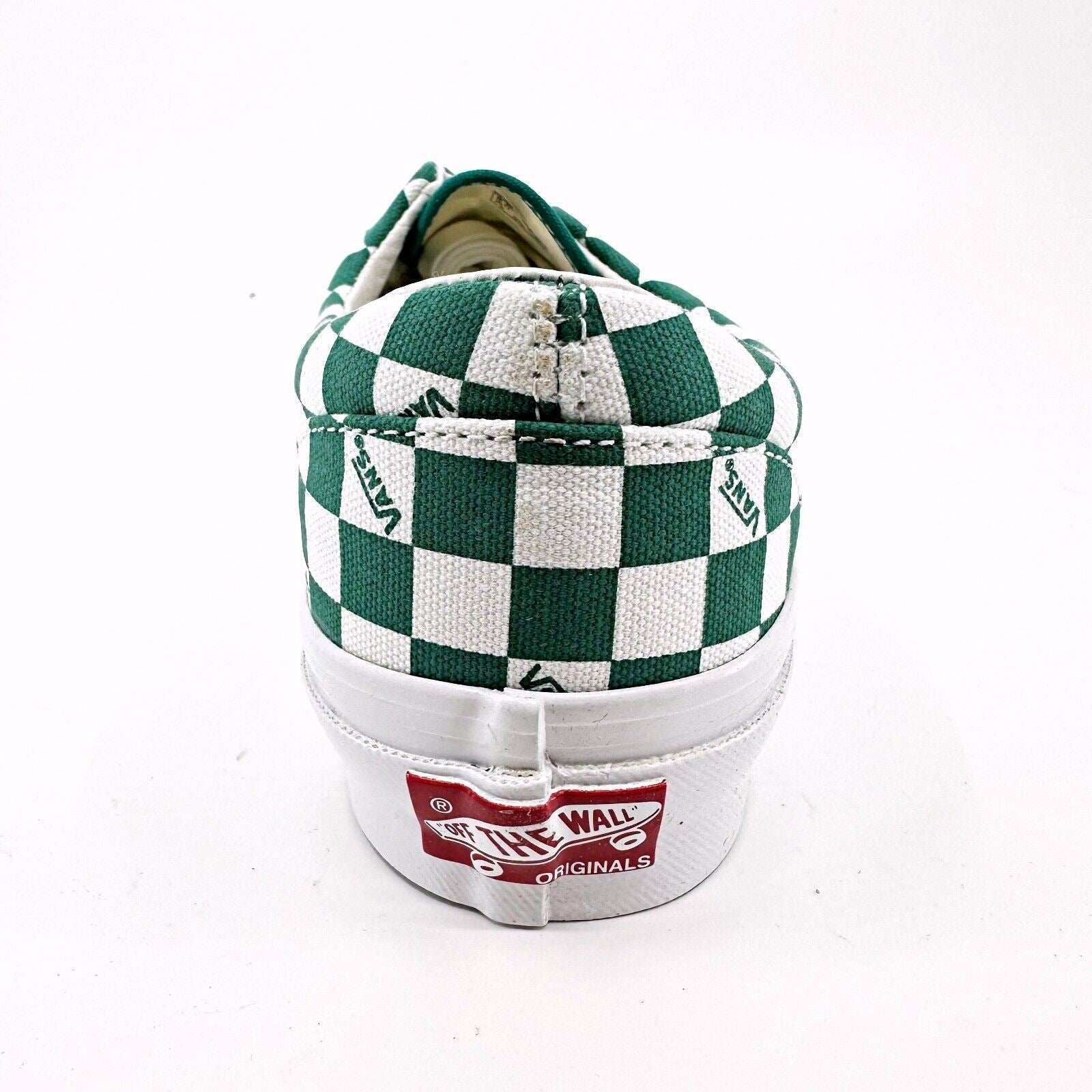 Vans Vault OG Era LX (Canvas) Checkerboard Logo Cadmium Green Mens Sneakers