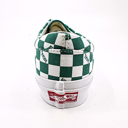 Vans Vault OG Era LX (Canvas) Checkerboard Logo Cadmium Green Mens Sneakers