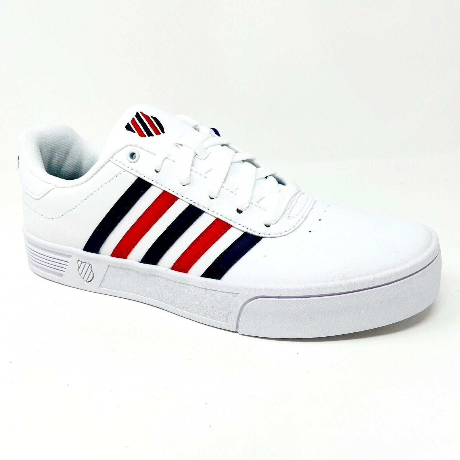 K-Swiss Court Lite Stripes White Corproate Womens Size 9.5 Sneakers 96149 113