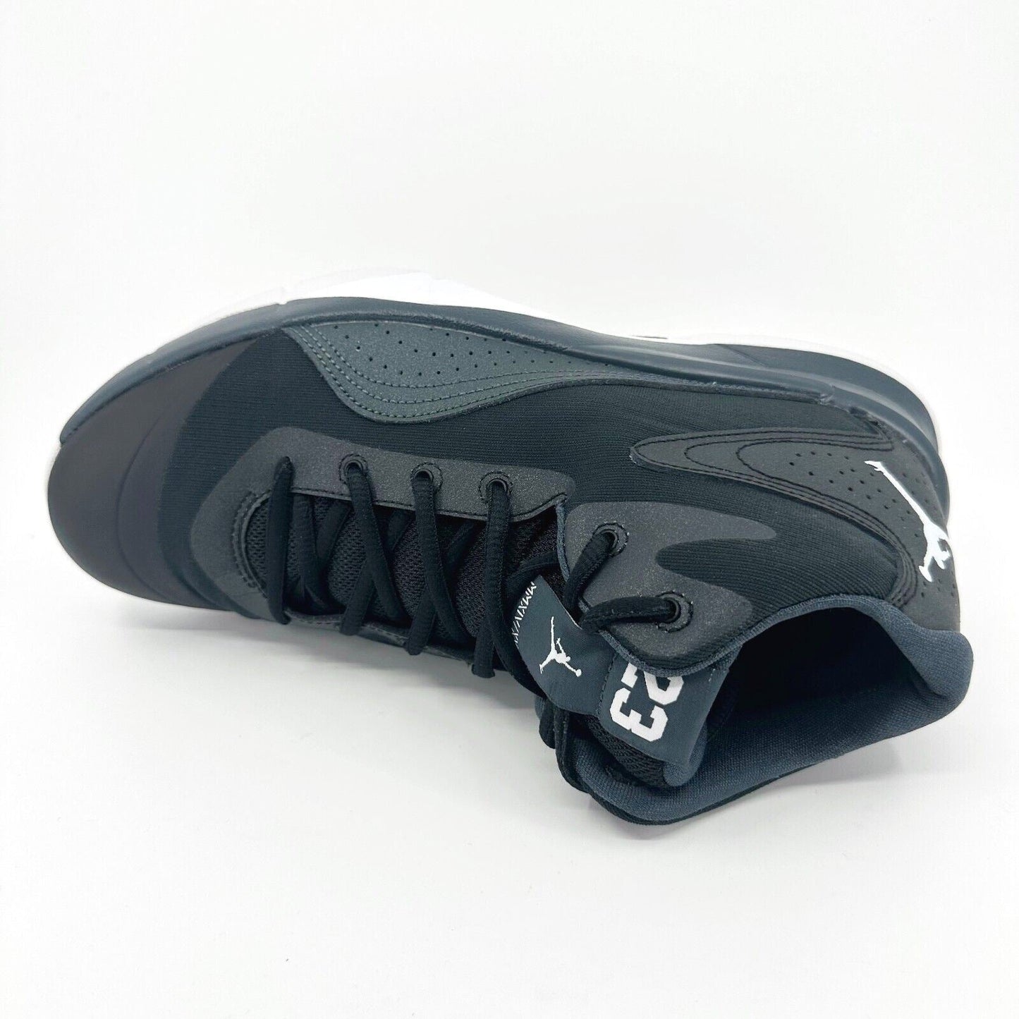 Jordan Court Vision OO Black White Classic Charcoal Mens Sneakers 684835 004