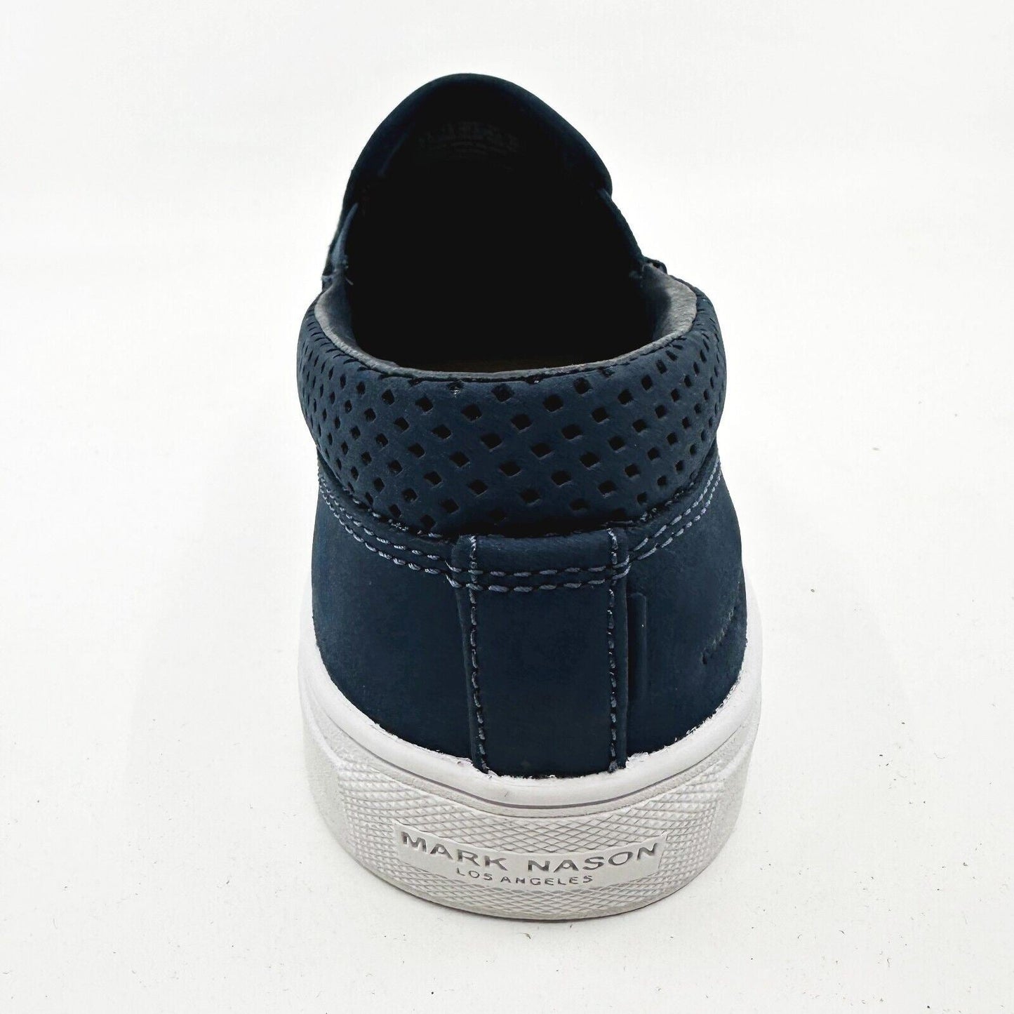 Mark Nason Razor Breakline Navy Mens Size 8.5 Leather Slip On Shoes
