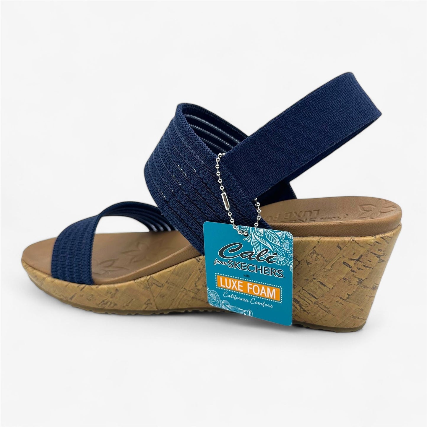 Skechers Beverlee Sheer Luck Navy Blue Womens Sandal Strappy