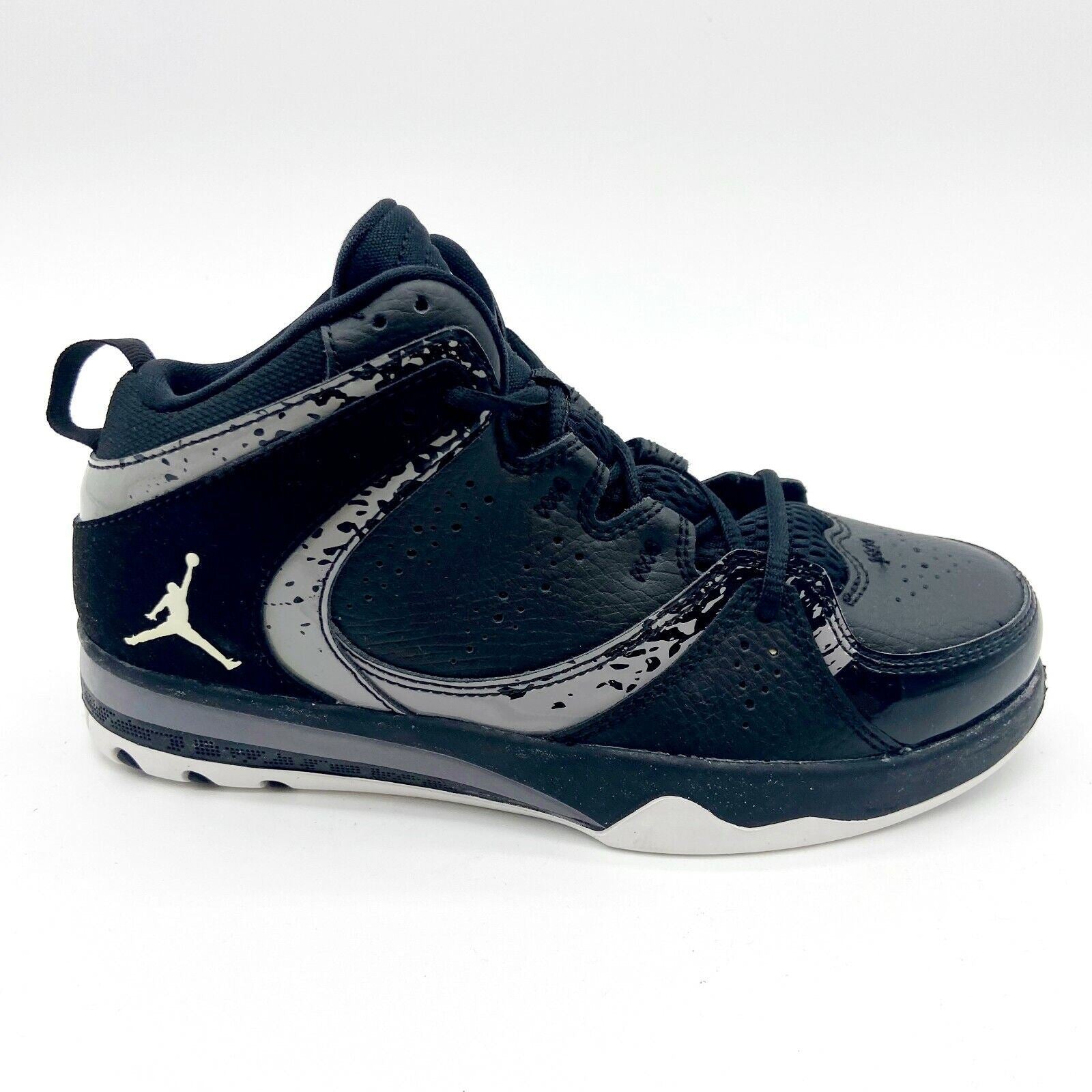 Jordan Phase 23 2 (PS) Black White Cement Grey Kids Basketball Shoes 602674 010