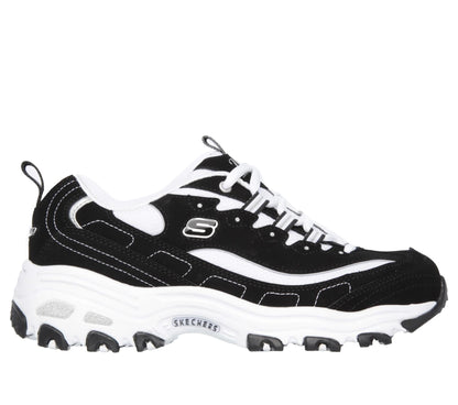 Women's Wide Fit Skechers 11930 D'Lites Biggest Fan Trainers