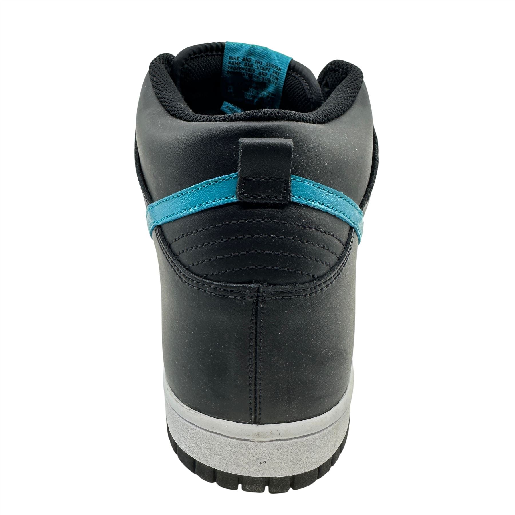 Nike Dunk High Black Glass Blue White Mens Athletic Sneaker