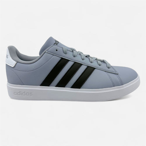 Adidas Grand Court 2.0 Halo Silver Shadow Olive Mens Athletic Sneaker