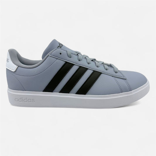 Adidas Grand Court 2.0 Halo Silver Shadow Olive Mens Athletic Sneaker