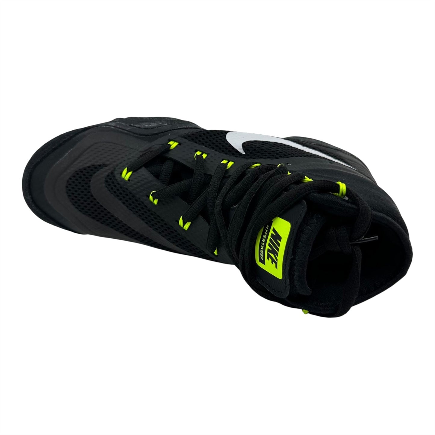 Nike Hypersweep Black White Volt Mens Athletic Sneaker